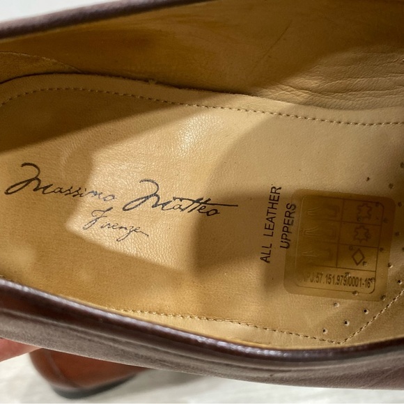 Massimo Matteo Firenze Patina Men’s Penny Driver Loafers - Picture 6 of 14